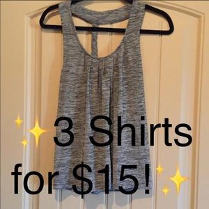 Grey silky short sleeve